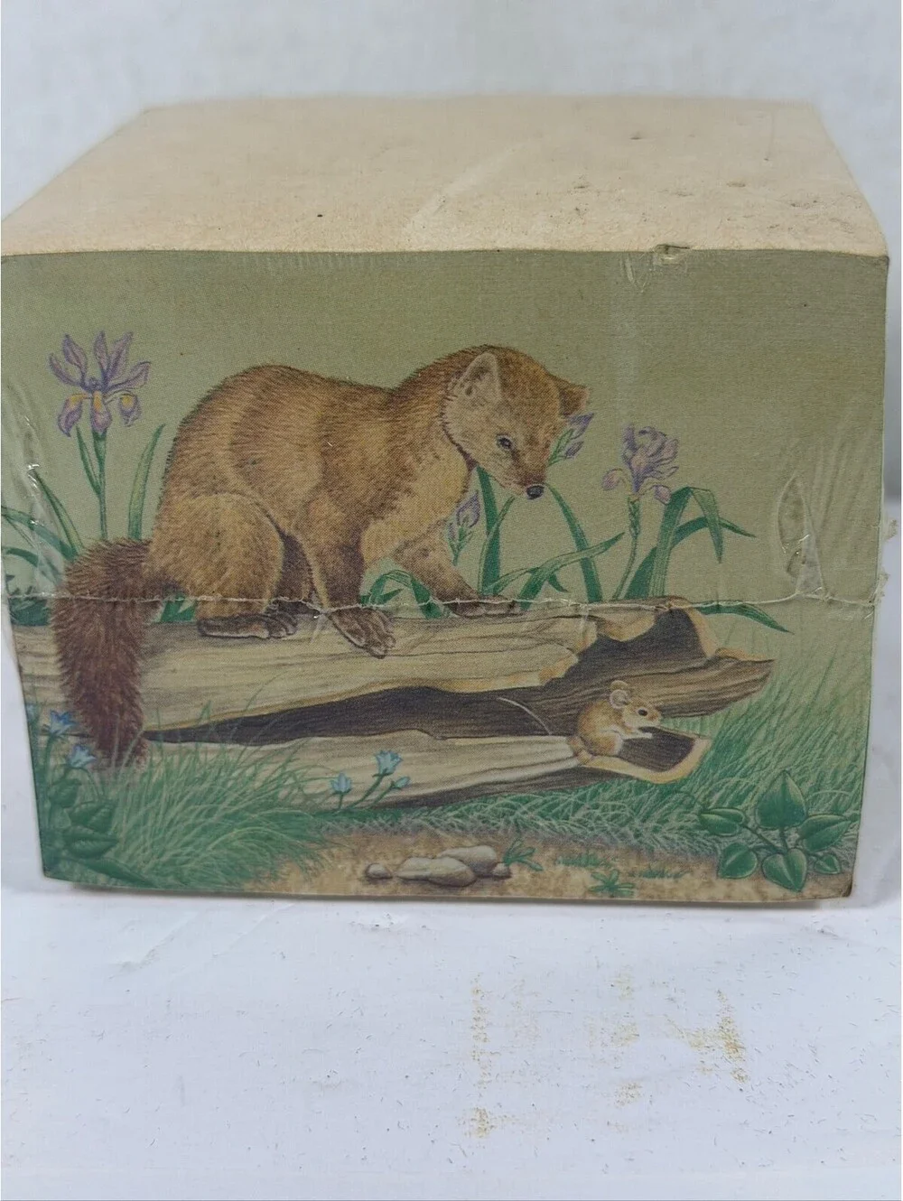 Vintage 1992 Current Wildlife Note Cube Stationery Memo Pad S-17